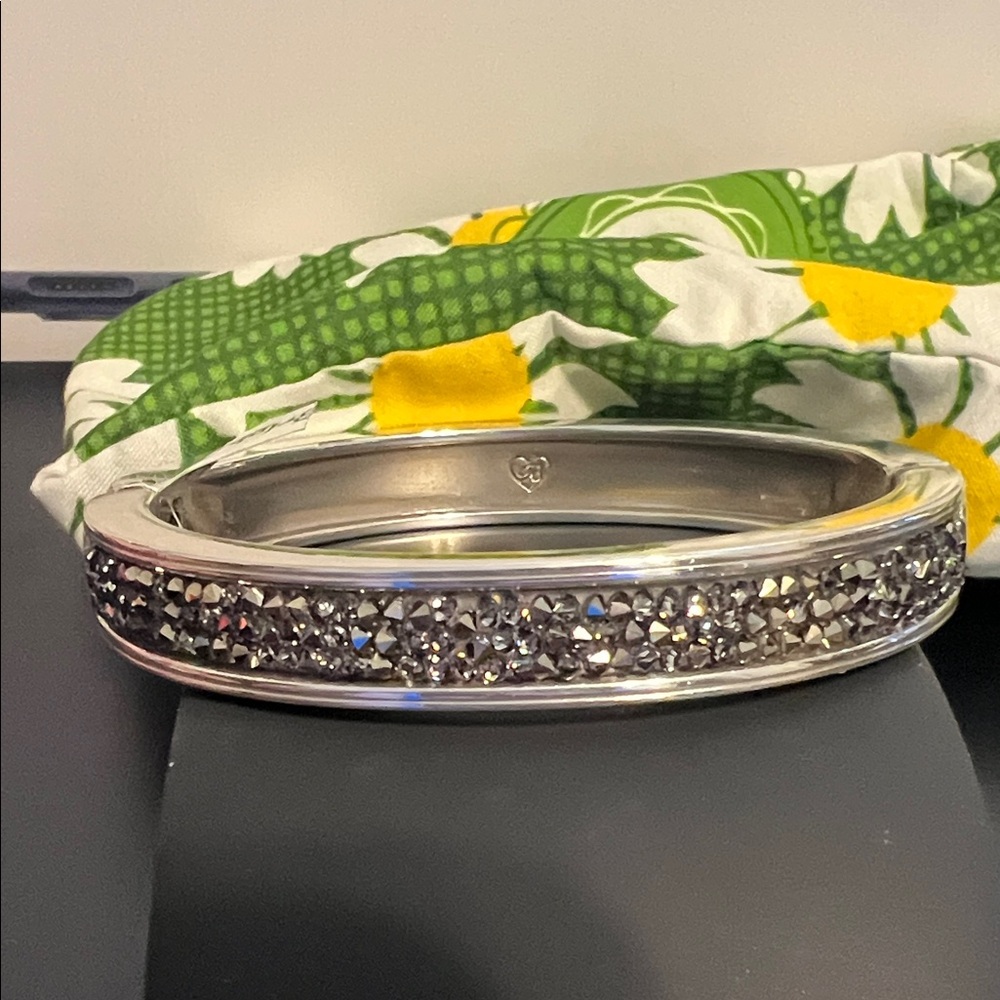 Brighton crystal rocks, metallic bracelet